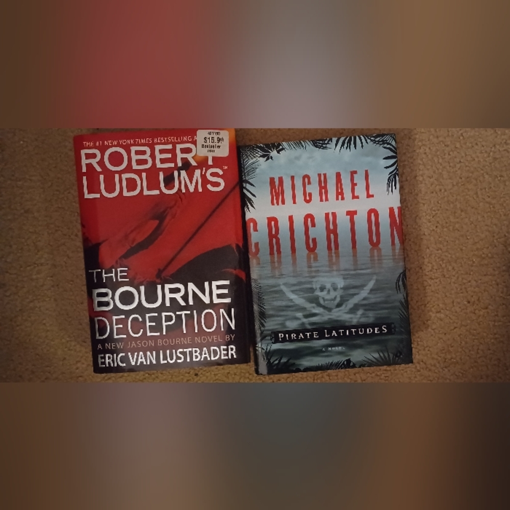 Books Hardcover The Bourne Deception & Pirate Latitudes